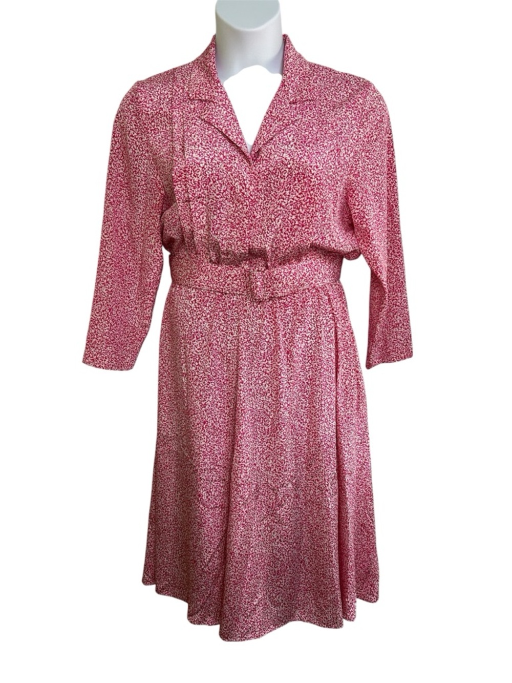 Von Bramlett Petite Vintage Women’s Dress Long Sleeve Lightweight Sz Med Large